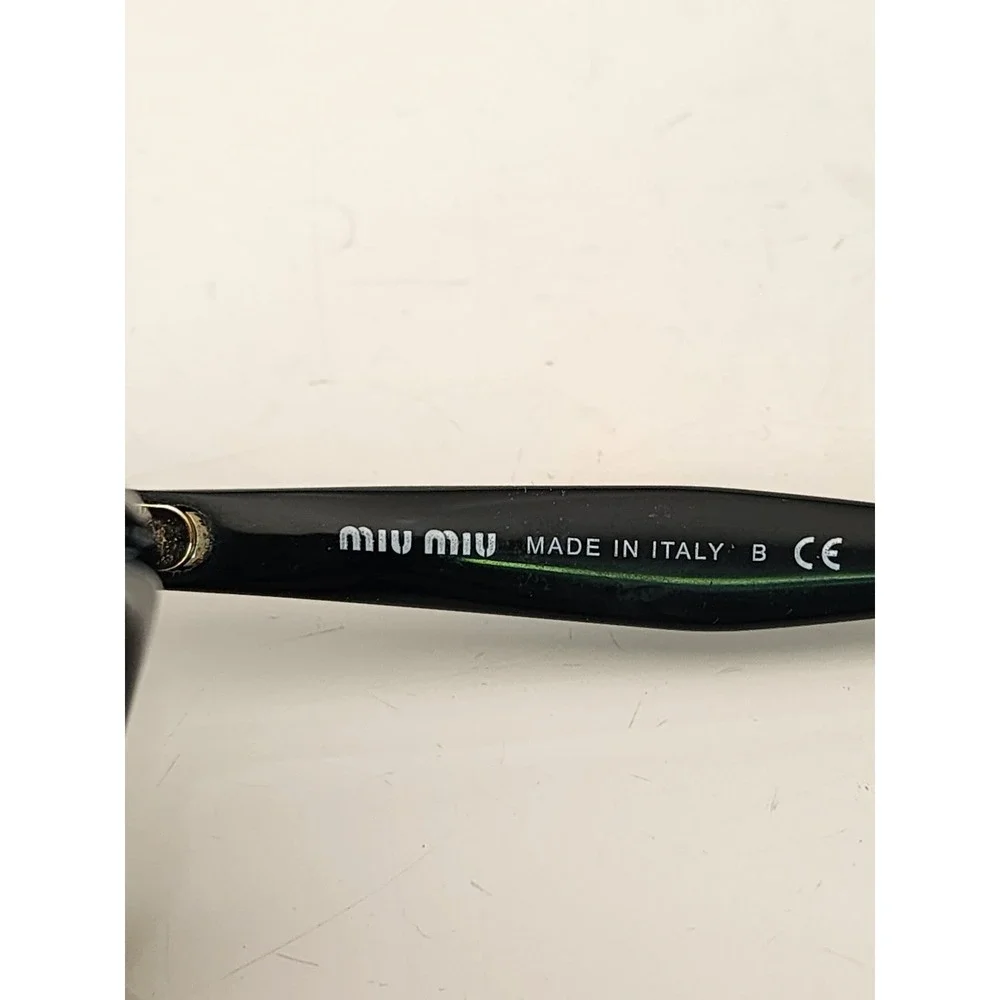 Miu Miu Flawed SMU 03O‎ Black Butterfly Sunglasses Gradient Brown Lens
