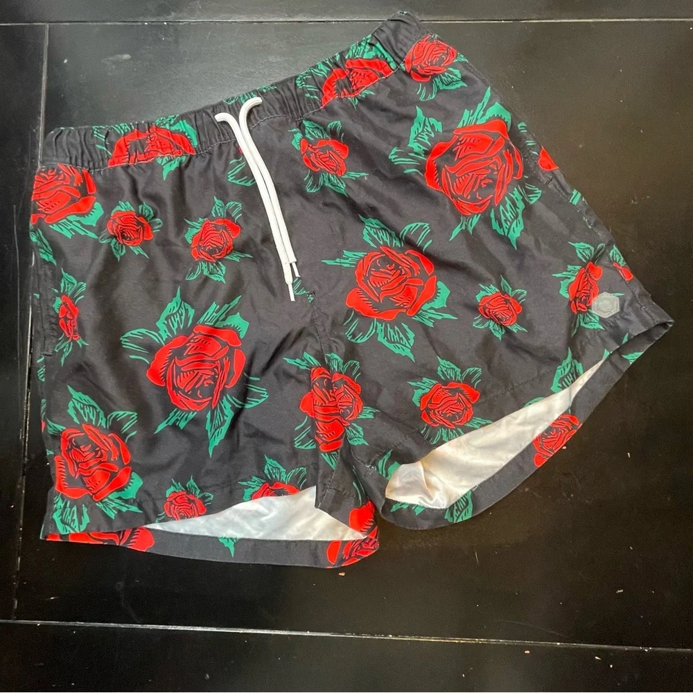 Empyre Black Rose Swim Trunks