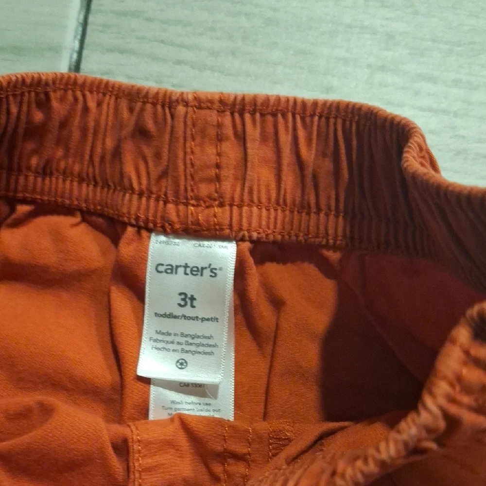 🦔 Carters Vibrant Orange Elastic Waist Shorts🍍