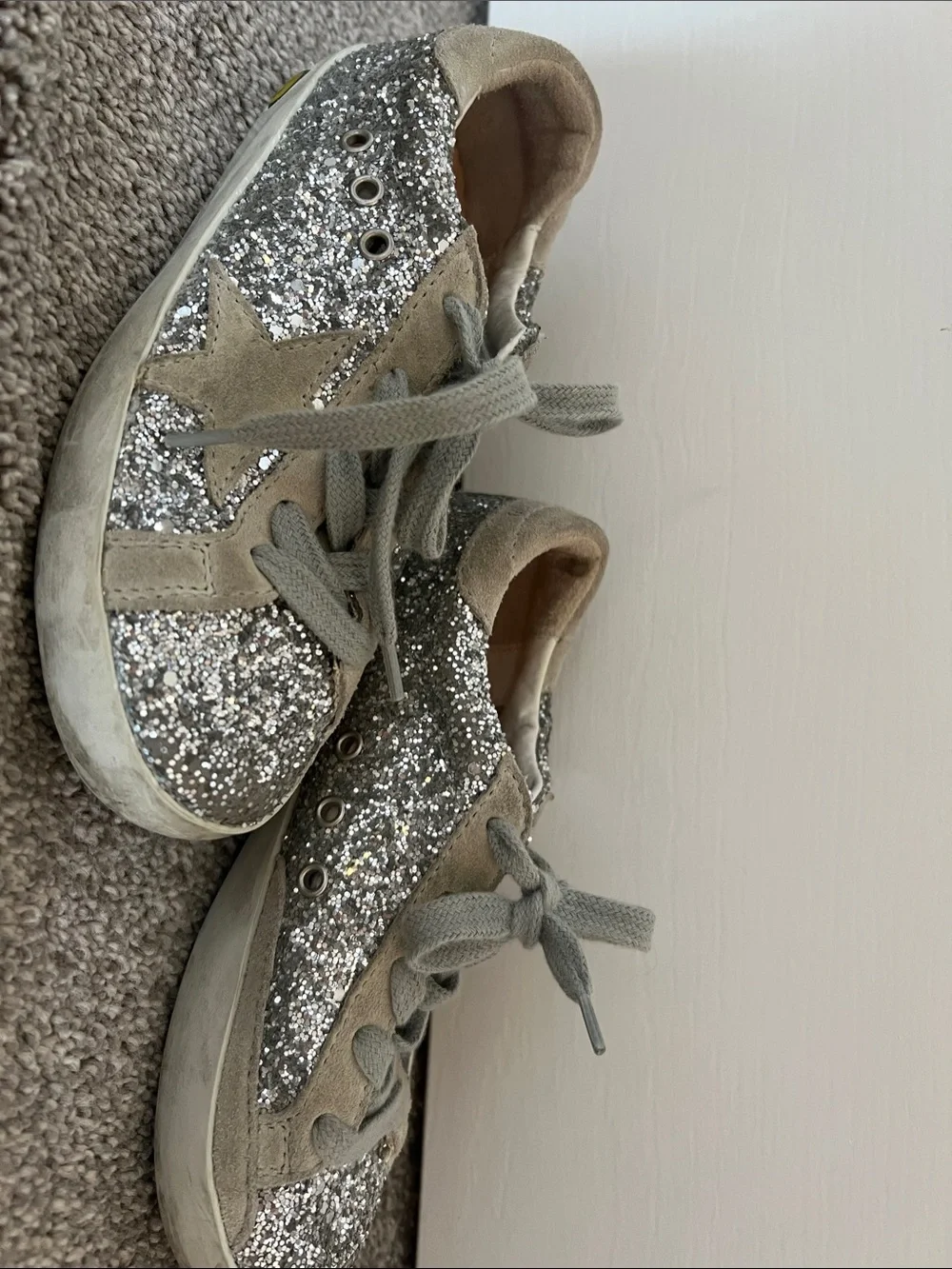 Golden Goose sparkling silver