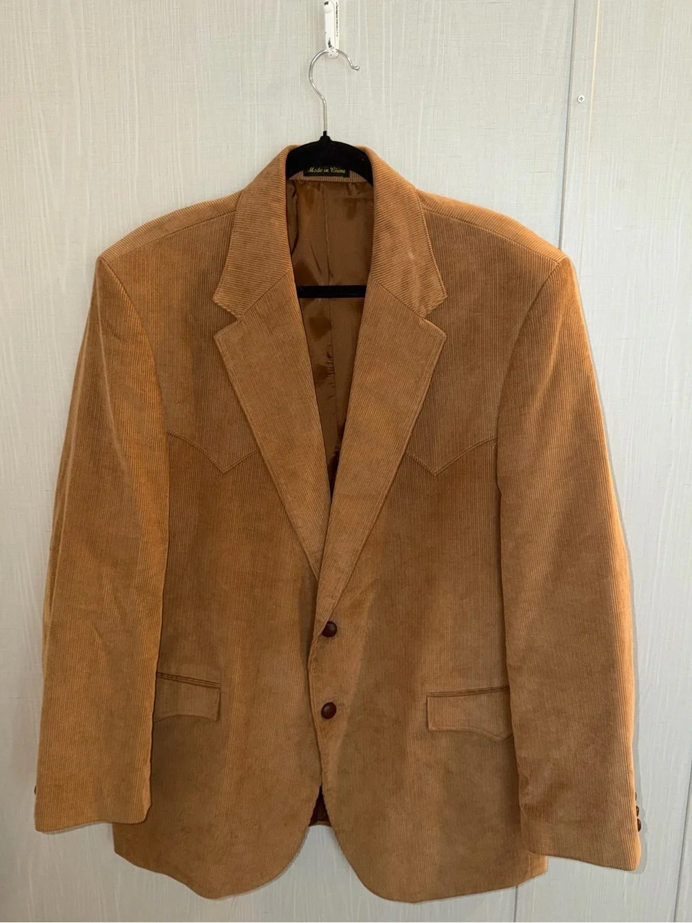 Circle S Jacket Mens Corduroy Blazer Western Cowboy USA Rockabilly Sport 46R