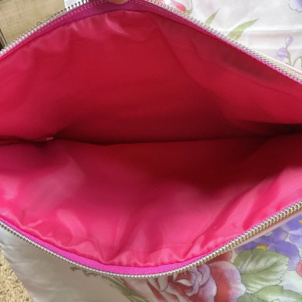 Too Faced Pink Makeup Bag Cosmetic‎ Pouch Inspirational Quotes 8x11
