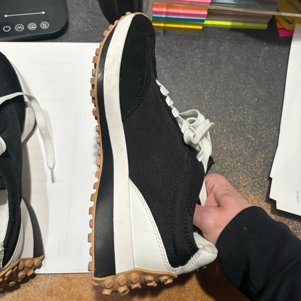 Steve Madden Black White Campo Sneaker