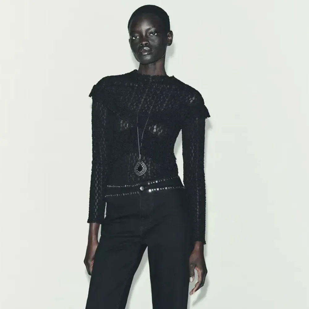 Zara ruffled lace