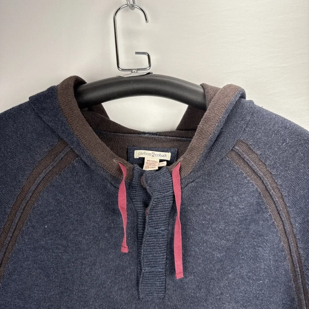 Carbon hoodie indigo