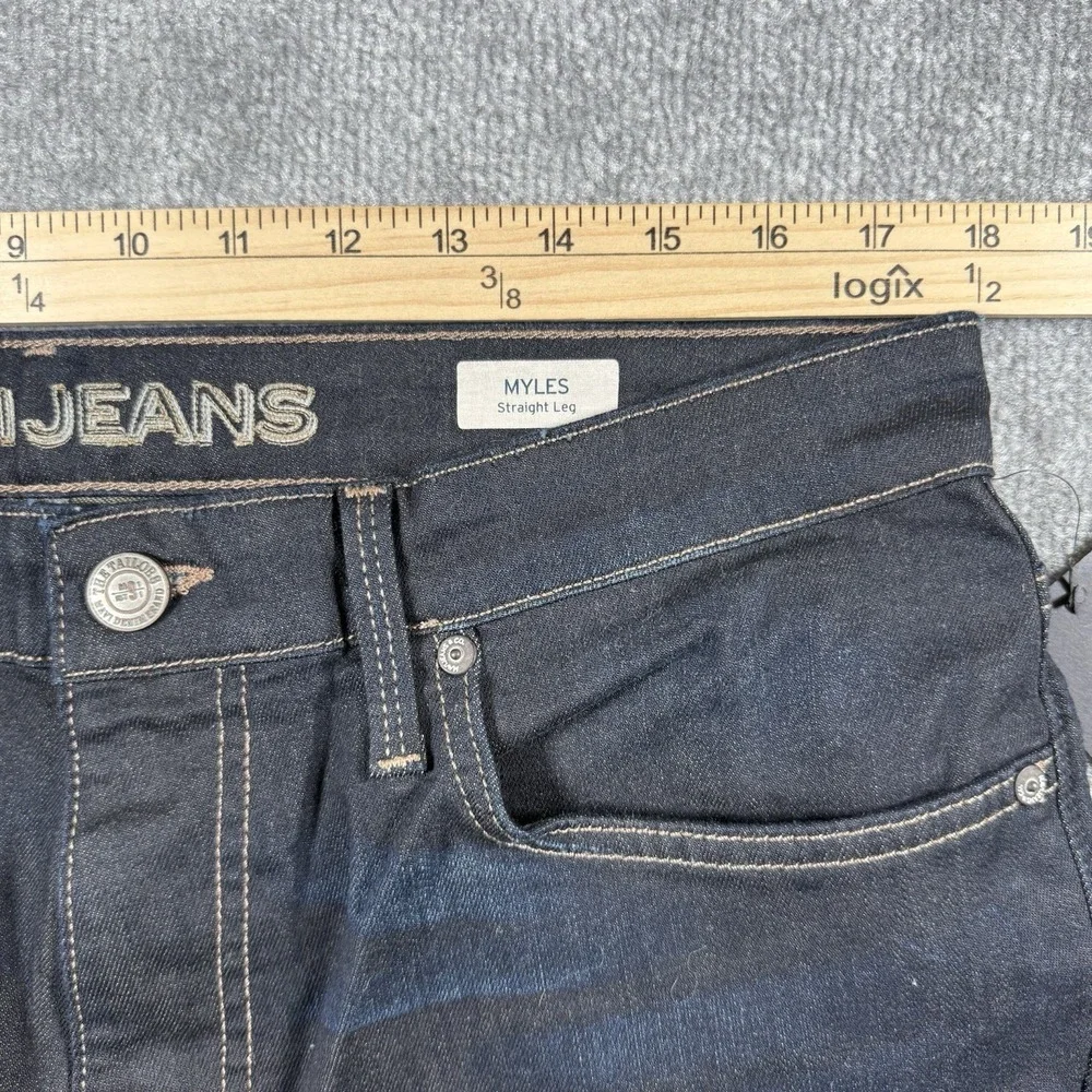 NWT Mavi Jeans Men's 34x34 Blue Denim Myles Straight Leg Dark Wash