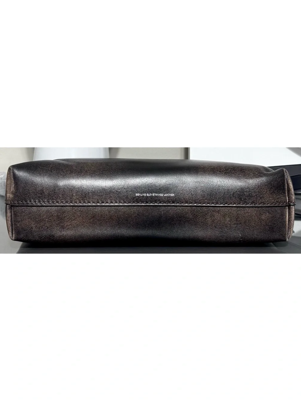 COACH Mott Messenger Bag 33 In Loved Leather, BLACK/LIGHT TAN