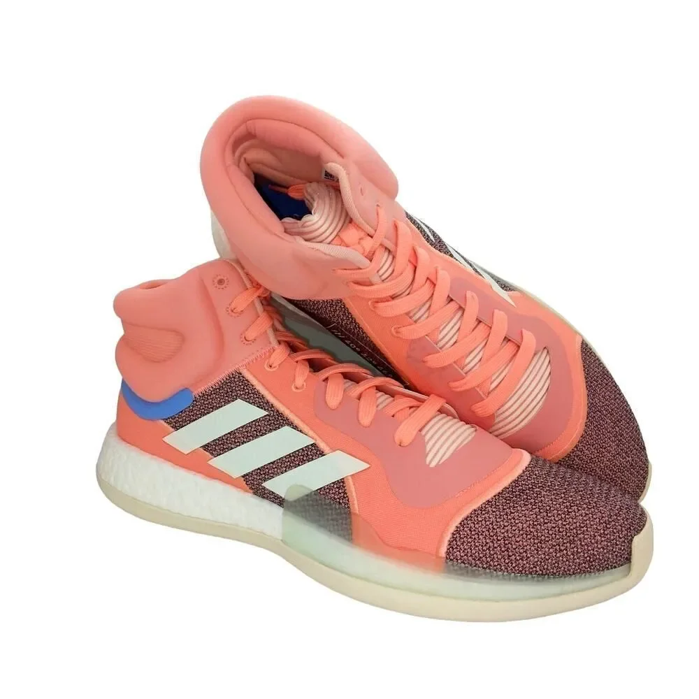 Adidas Marquee Boost Salmon & Gray Basketball Sneakers - SIZE 17!!
