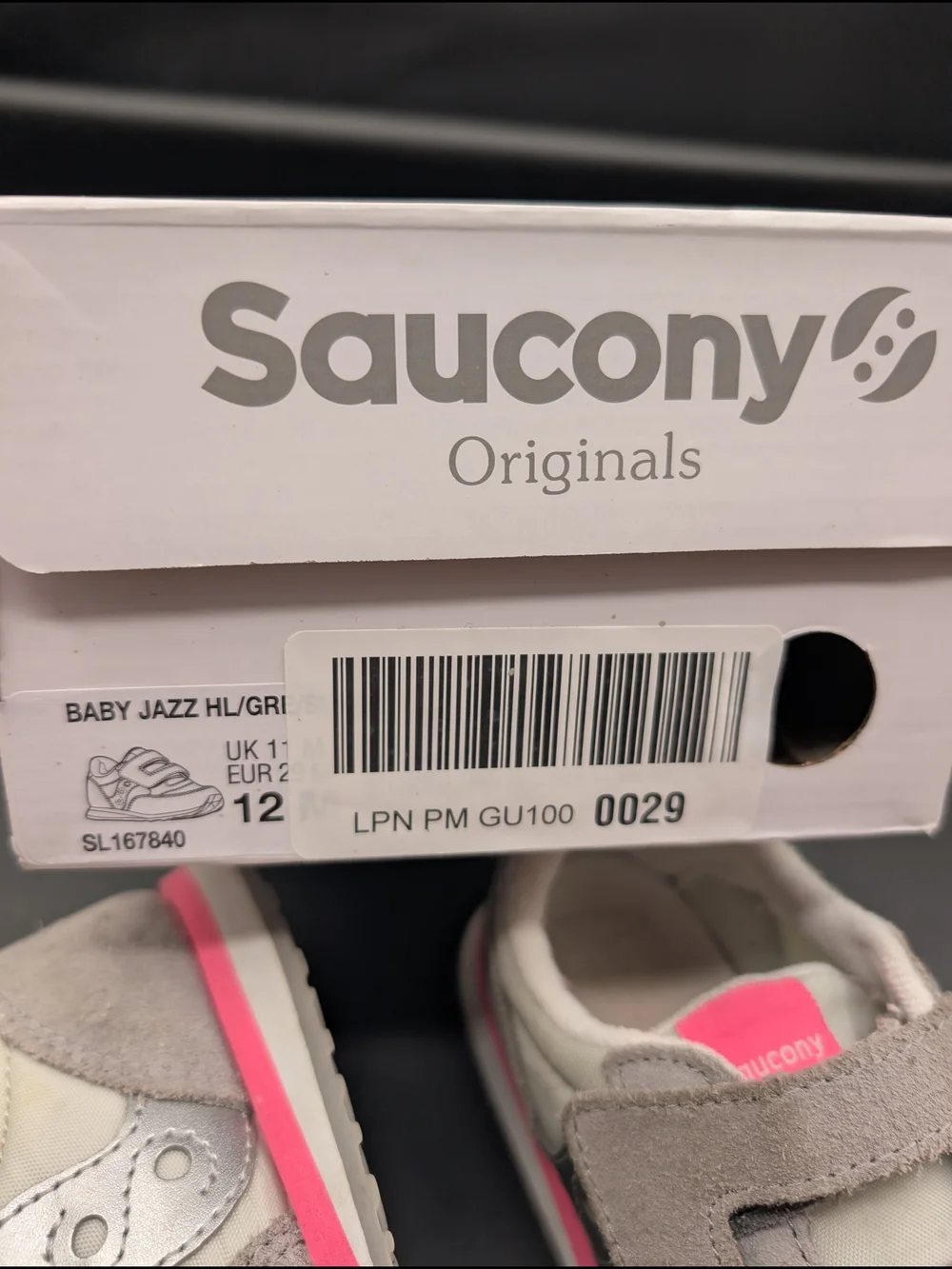 Saucony fabric sole