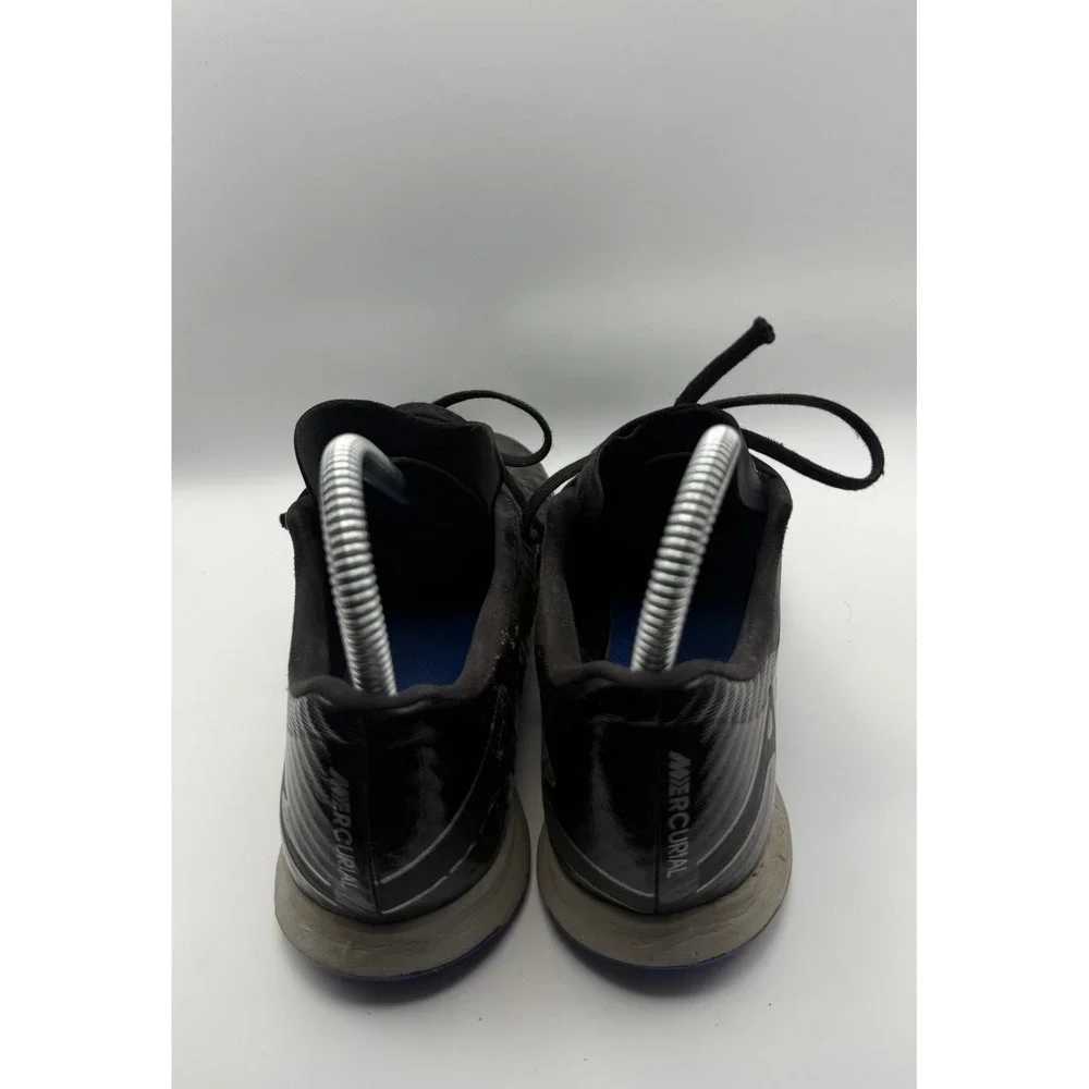 Nike Zoom Mercurial Indoor Soccer Shoes Mens 5 Black Blue DJ5633-040 Good