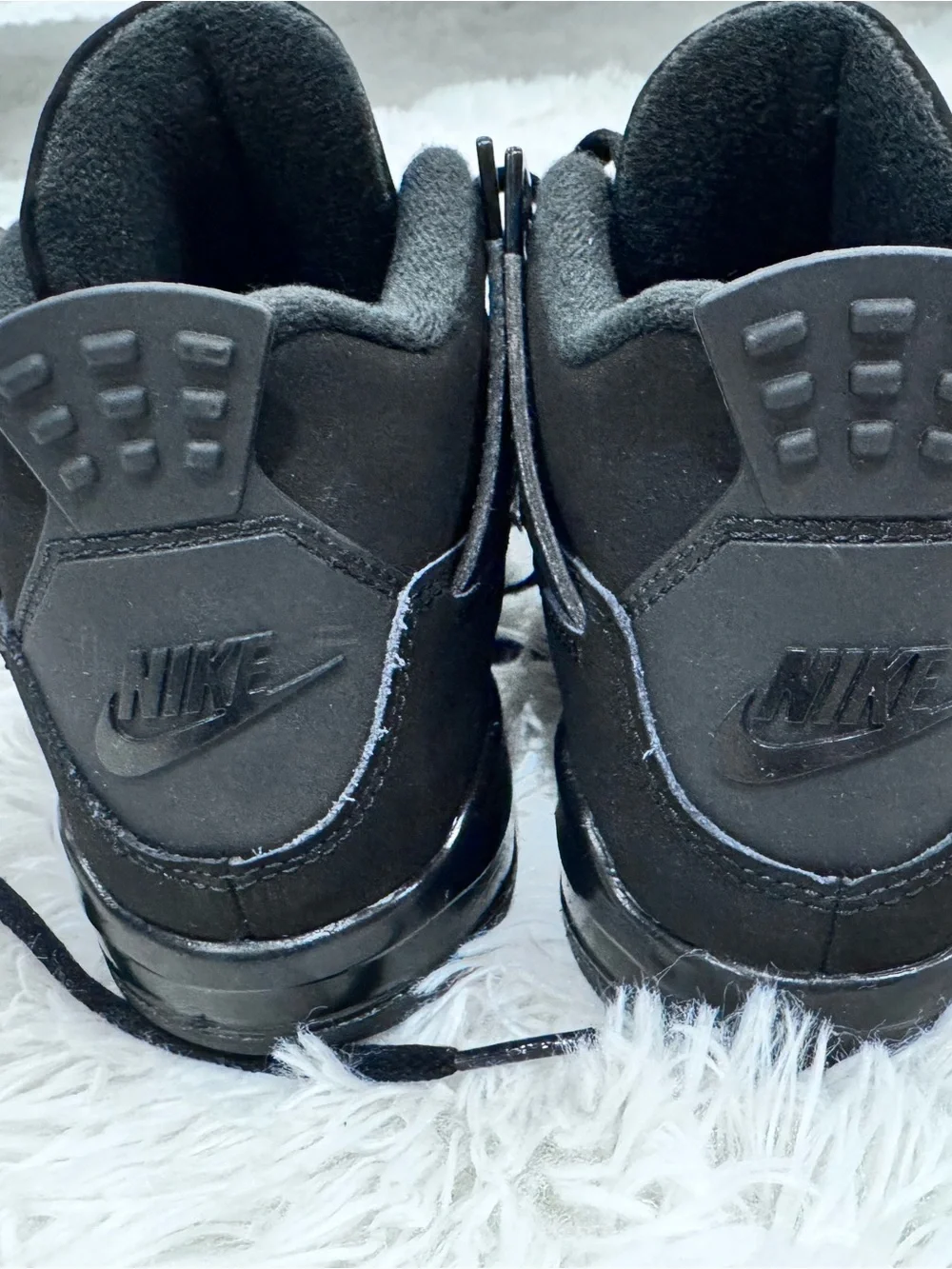 Air Jordan 4 Retro OG Black Cat 2025 Kids Size 2Y IB4388-010 Worn Once