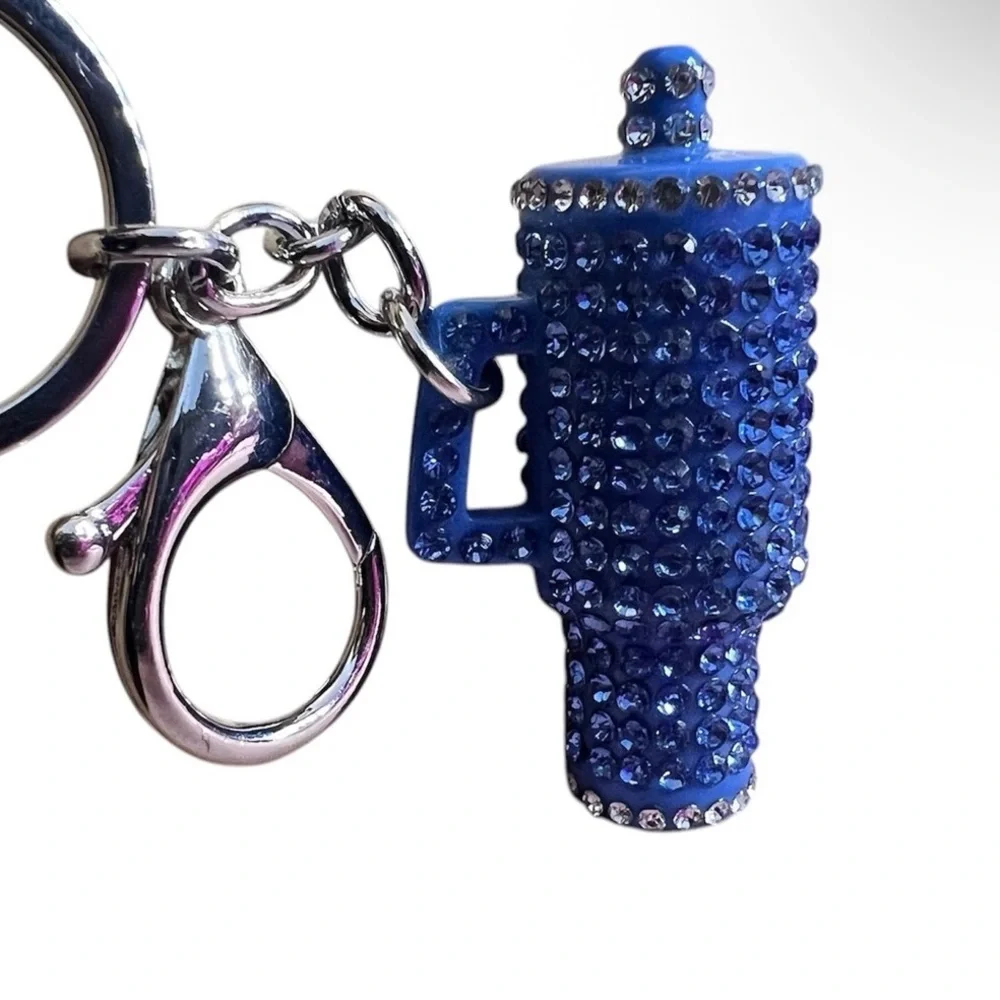 Blue‎ Rhinestone Keychain Accessory