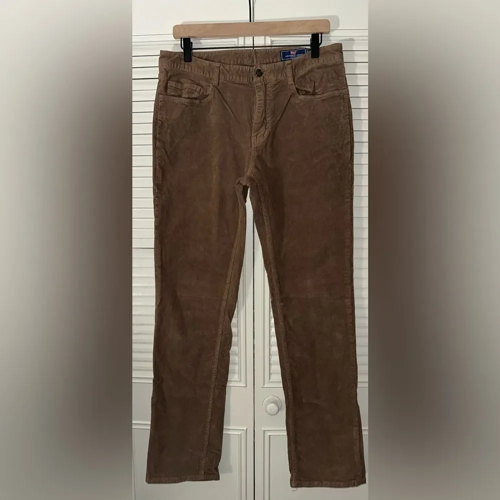 Vineyard Vines Men’s Brown Corduroy 5 Pocket Pant Size 32‎