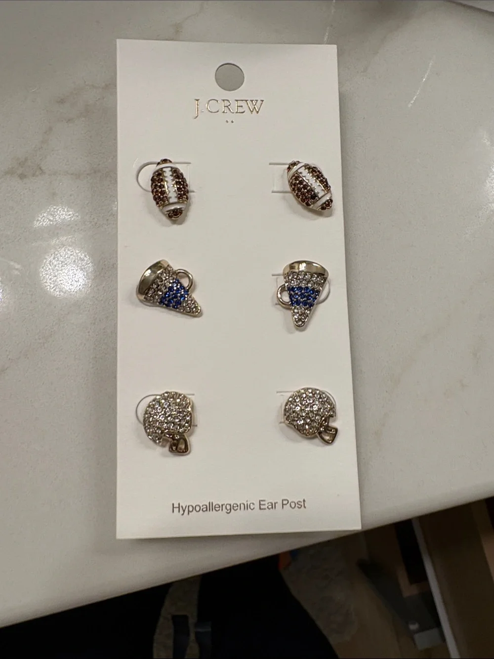 Football earrings!