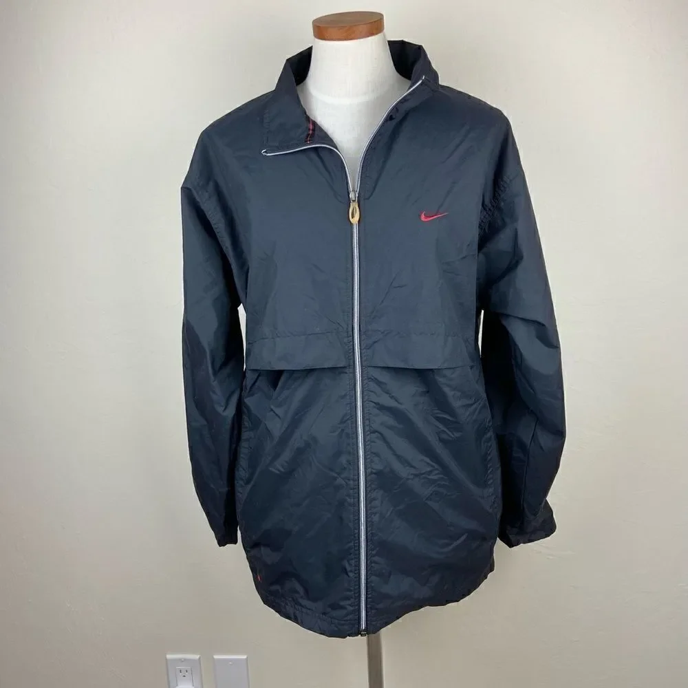 Nike Vintage 90’s Windbreaker Jacket - Black/Red