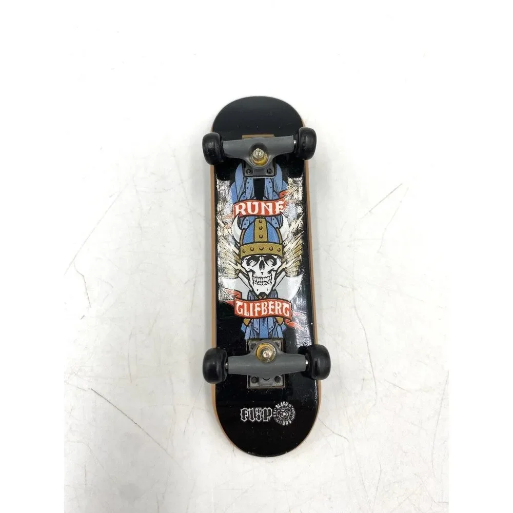 Tech Deck‎ Flip Rune Glifberg Vintage Fingerboard Skateboard Toy Viking Skull