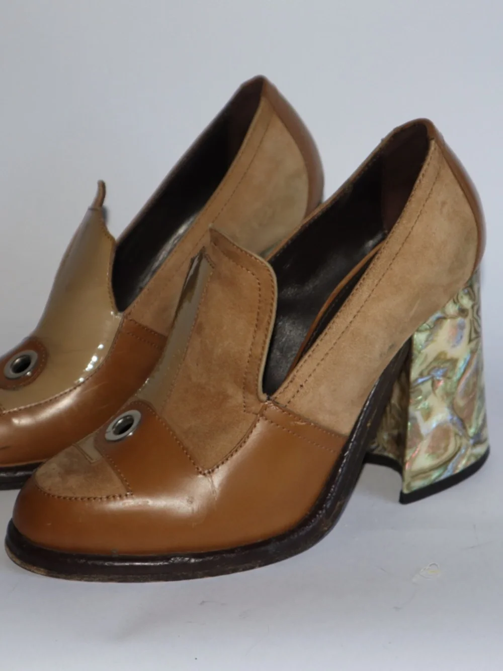 J.W. Anderson Landscape Column Heel Loafers Women's 38