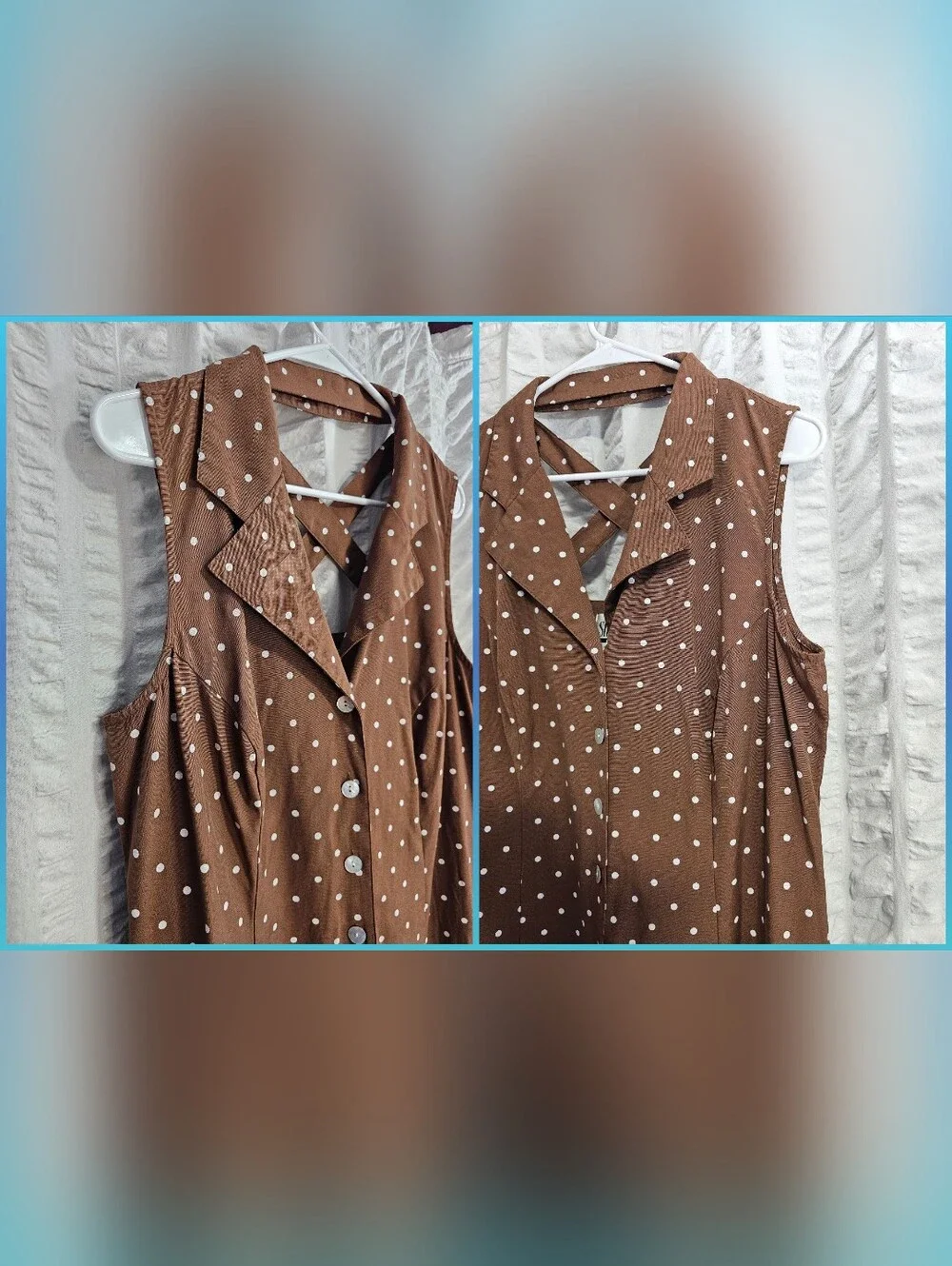 Pretty Woman Vivian Ward Vibes Brown Polka Dot Dress Julia Roberts Evening Dress