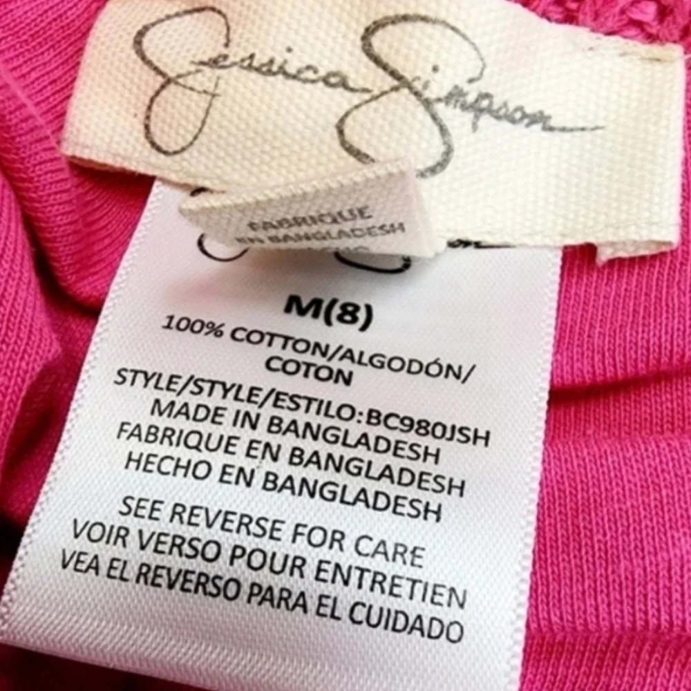 Jessica Simpson vibrant pink