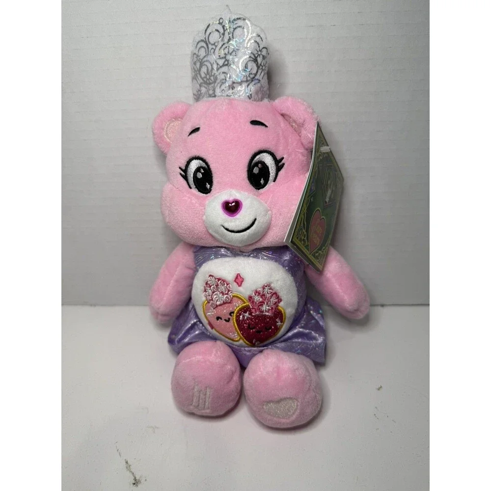 NEW Care Bears x Wicked Glinda Love-A-Lot Bear 9” Plush NWT 2025 Universal