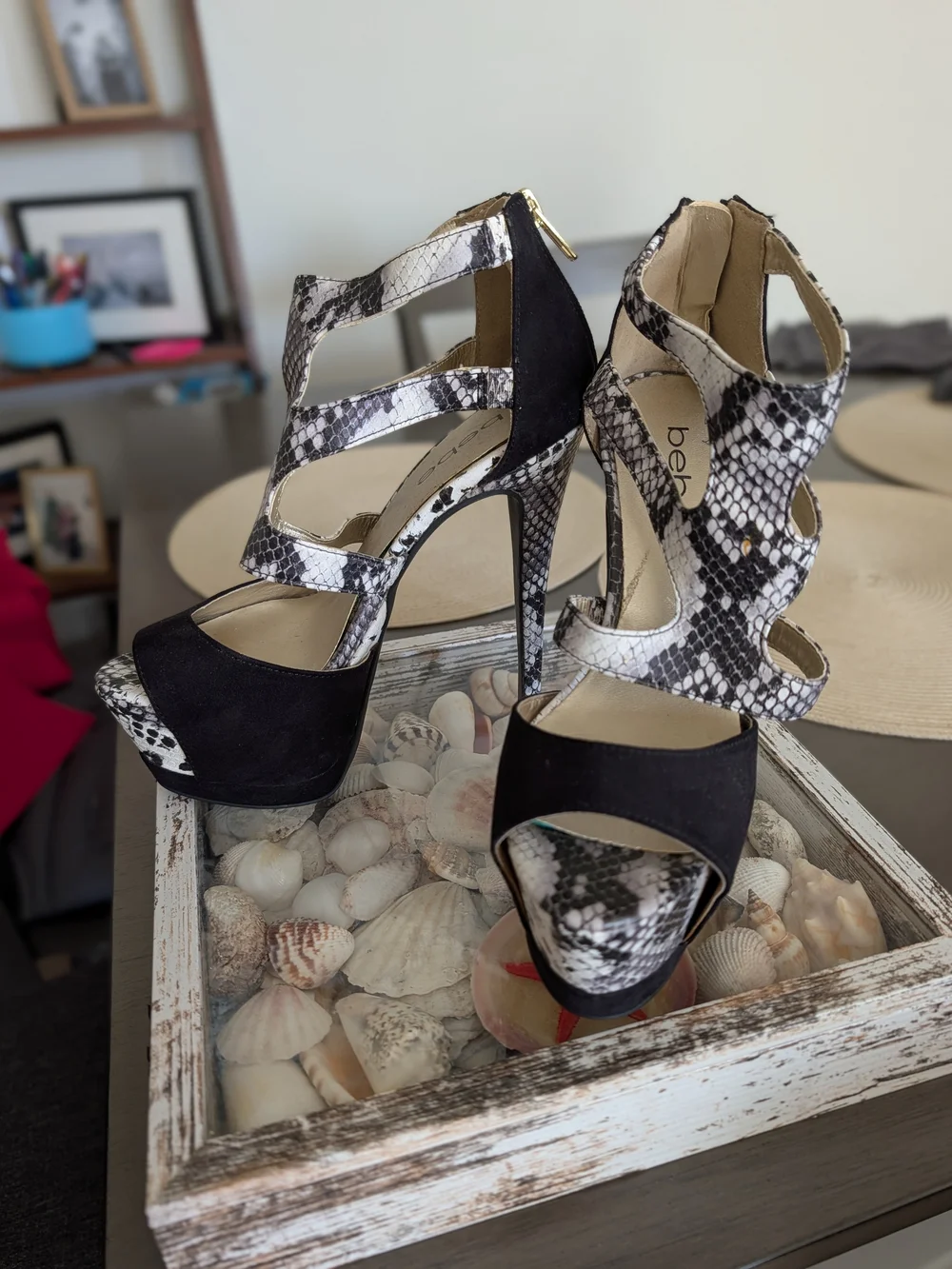 bebe features cutouts suede