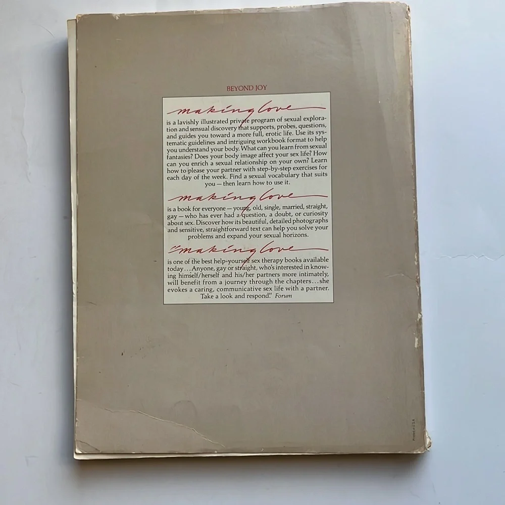 Vintage Book -Making Love Patricia E. Riley