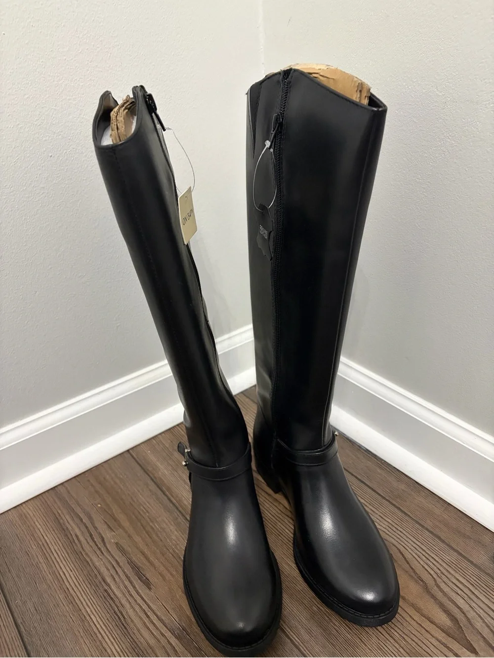 Women's Over-The-Knee Black Riding Boots - Classic Tall Style