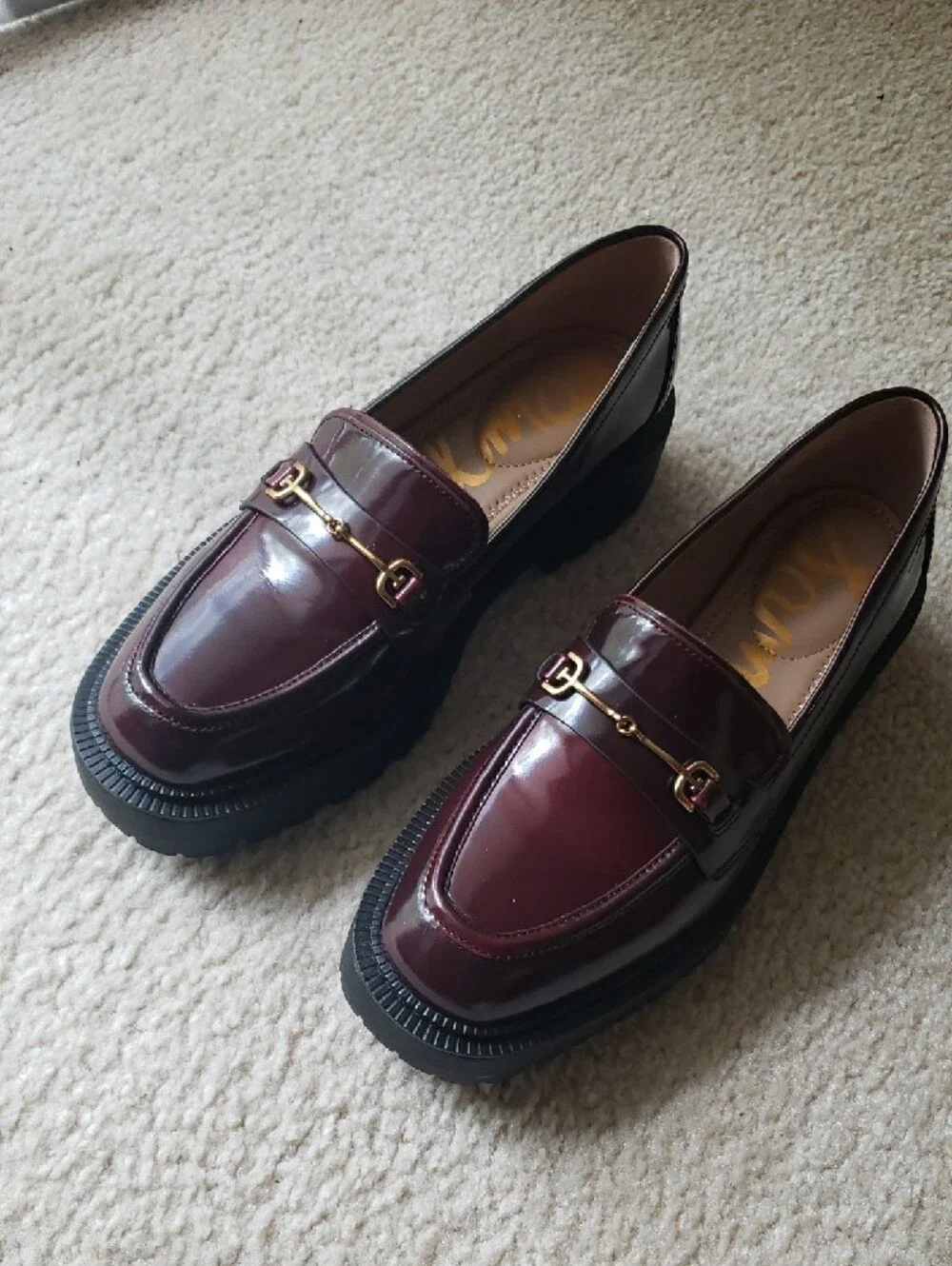 Sam Edelman polished burgundy
