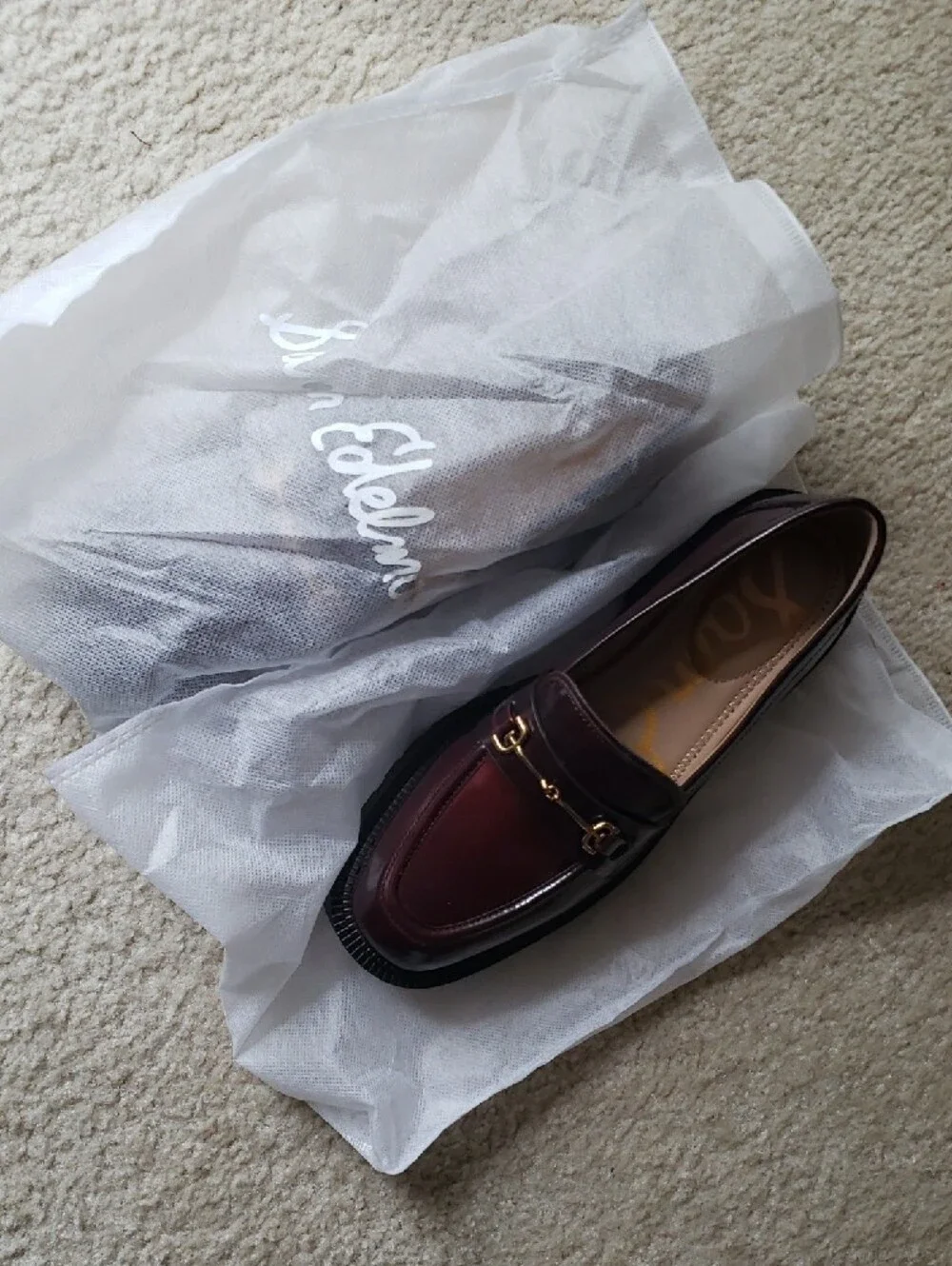 Sam Edelman polished burgundy