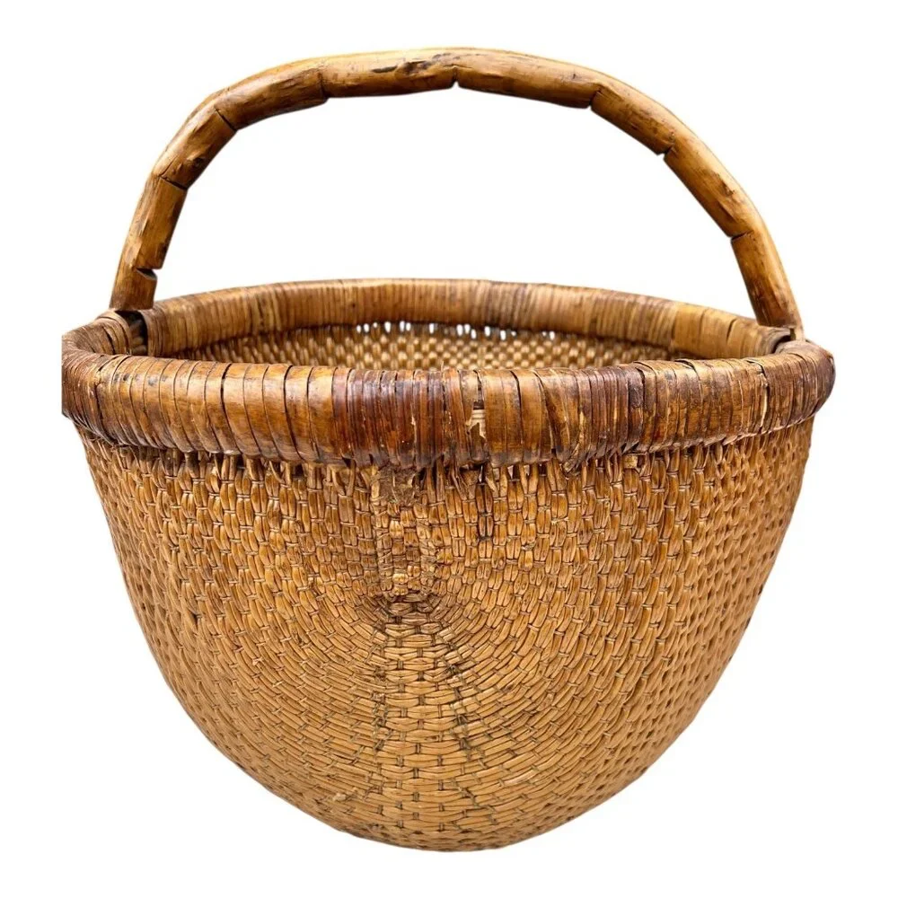 Chinese Rice Gathering Basket 15.5