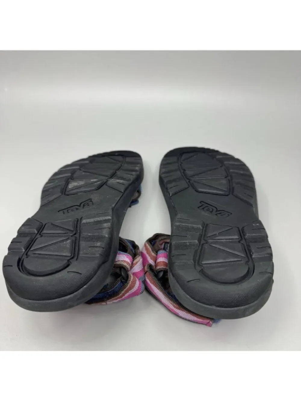 Teva Shoes Girls Size 4 Multi Color Sport Sandals Hook & Loop Hiking 1019390Y
