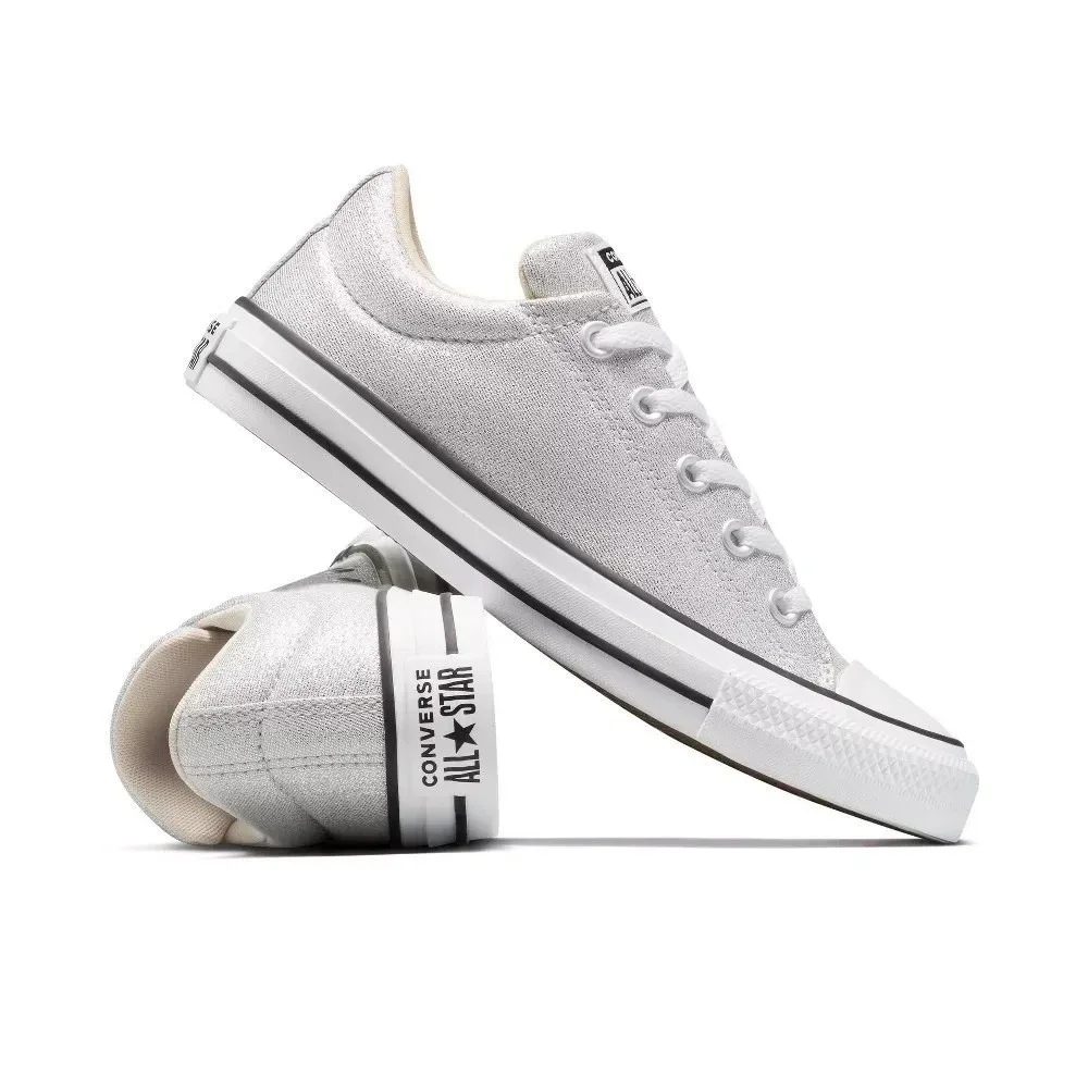 Girls' Sneakers by Converse Street Silver Big Girl‎ 6 (4 Boys) New With Tags