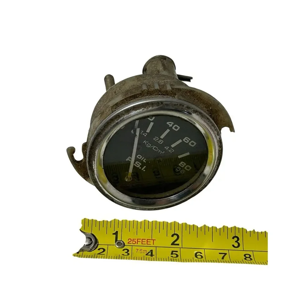 Vintage Oil Pressure Gauge P.S.I. 0-80 Luscombe Cessna Piper Aircraft ??