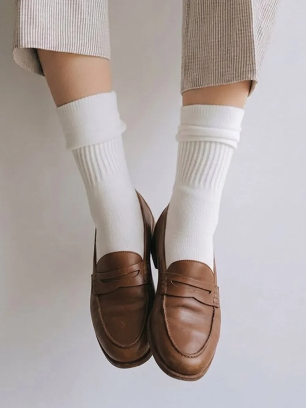 J. Crew Academia Leather Loafers Womens 7.5 School College Work Business Casual