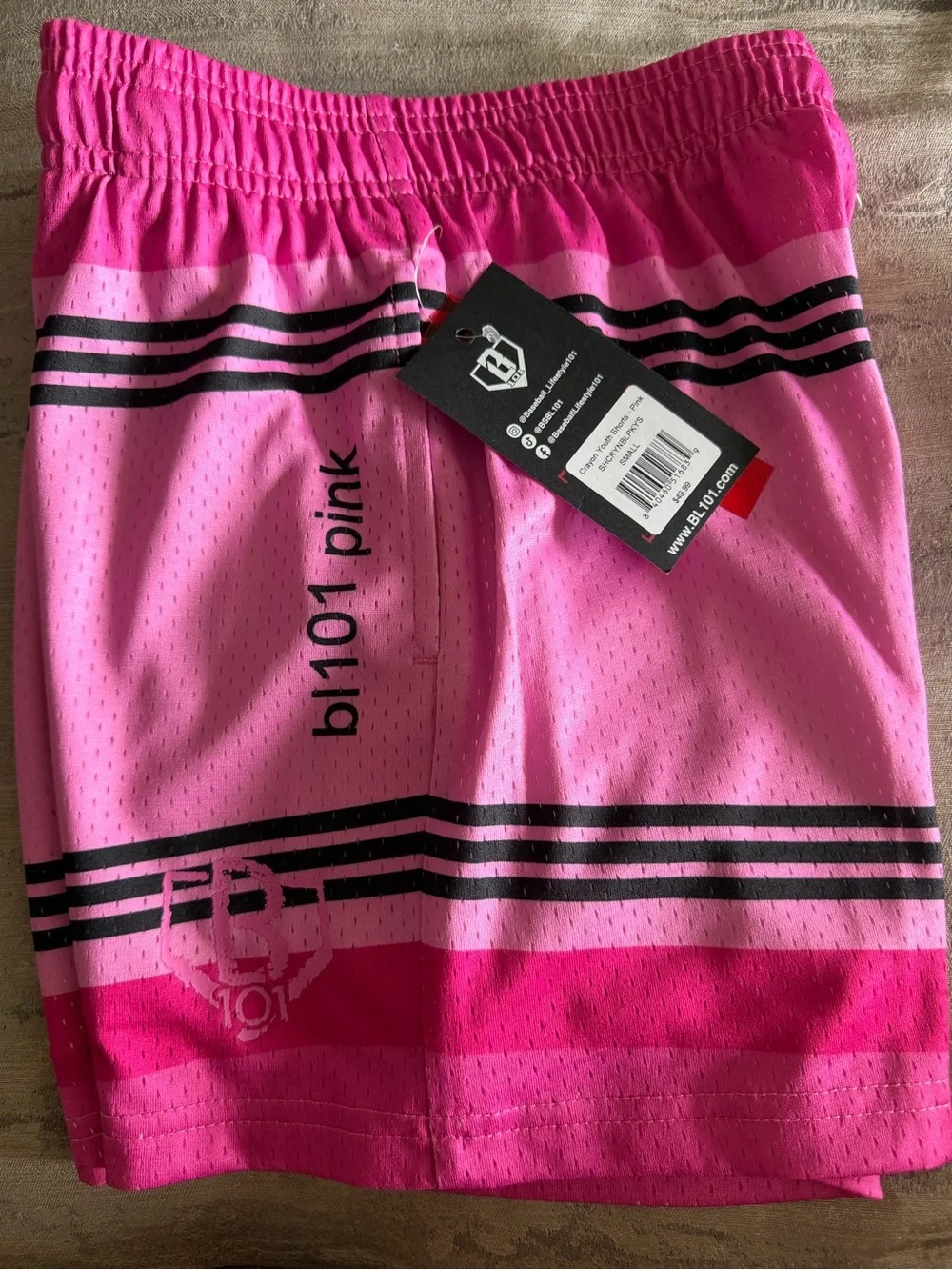Baseball Lifestyle 101 Pink Athletic Shorts