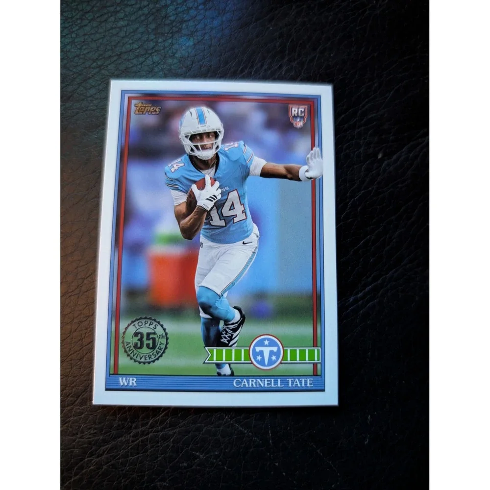 Topps Carnell Tate 2026 Rookie Card 91TR-18 Tennessee Titans WR 35th Anniversary