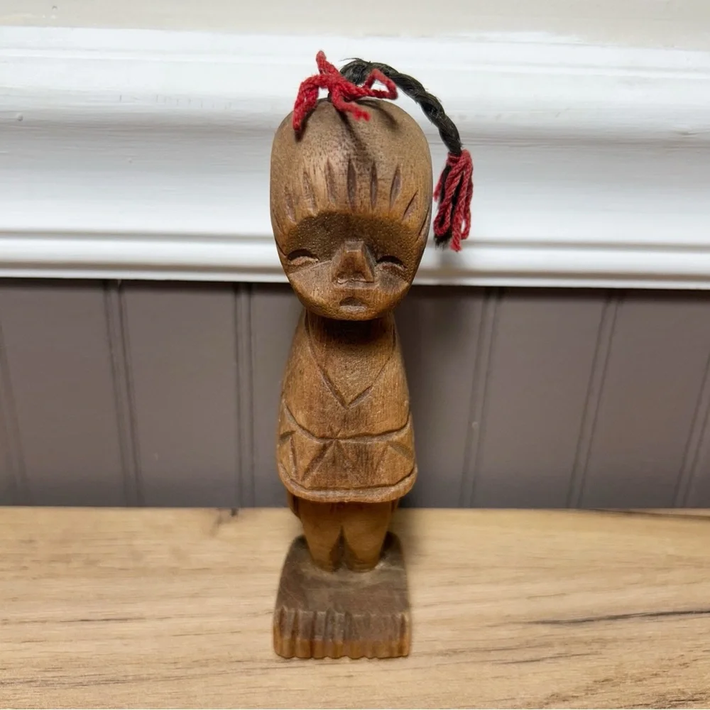 Vintage hand carved