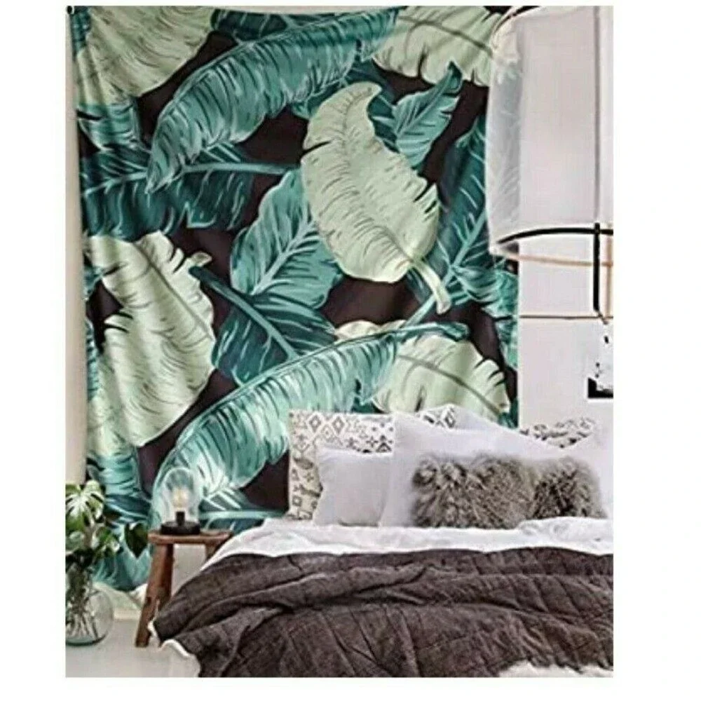 Banana Leaf Wall Tapestry Hang in Livingroom Bedroom or Dorm Room 60