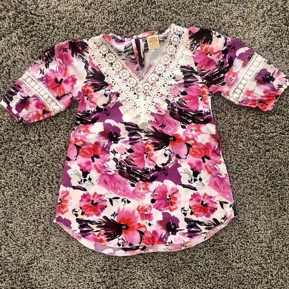 5/$25 Toddler girl trendy floral beach cover up 2T-3T