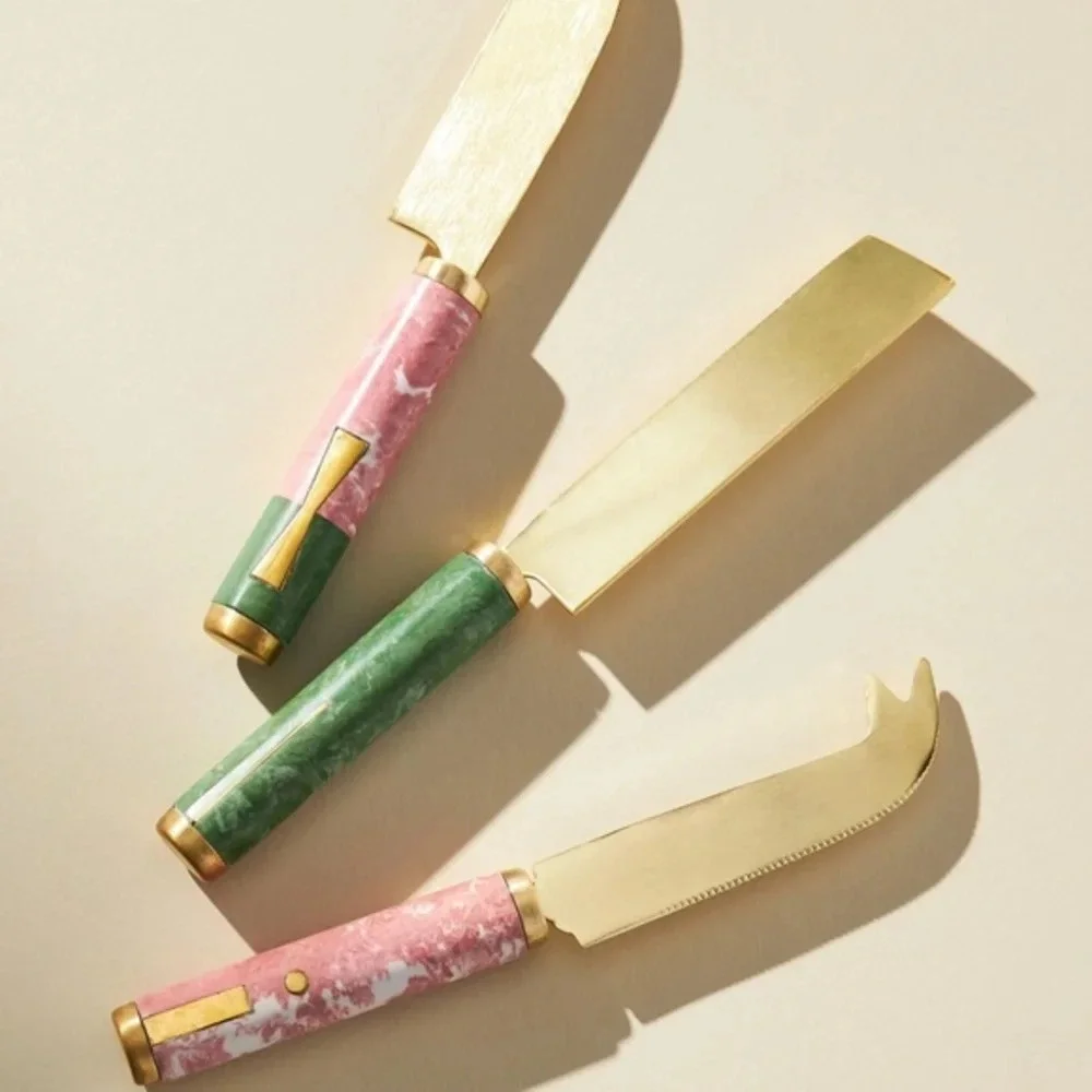Anthropologie Bergen Cheese Knives Set of 3