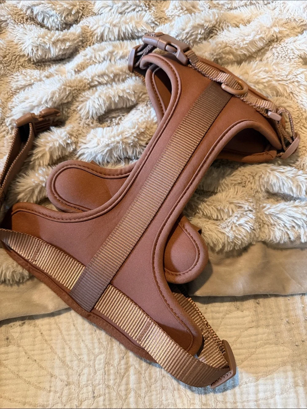 Neutral pink Padded Dog Harness -new