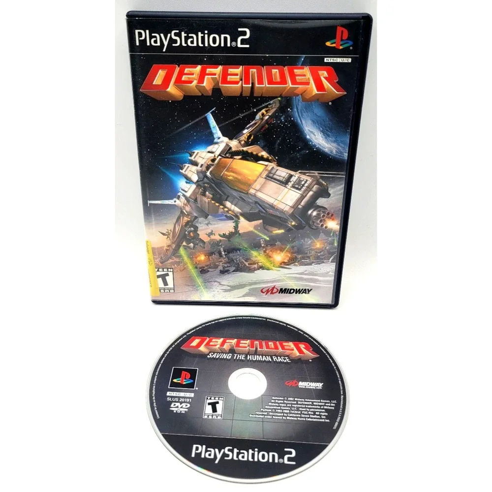 Defender (Sony PlayStation 2, 2002) PS2‎ GAME & CASE MIDWAY