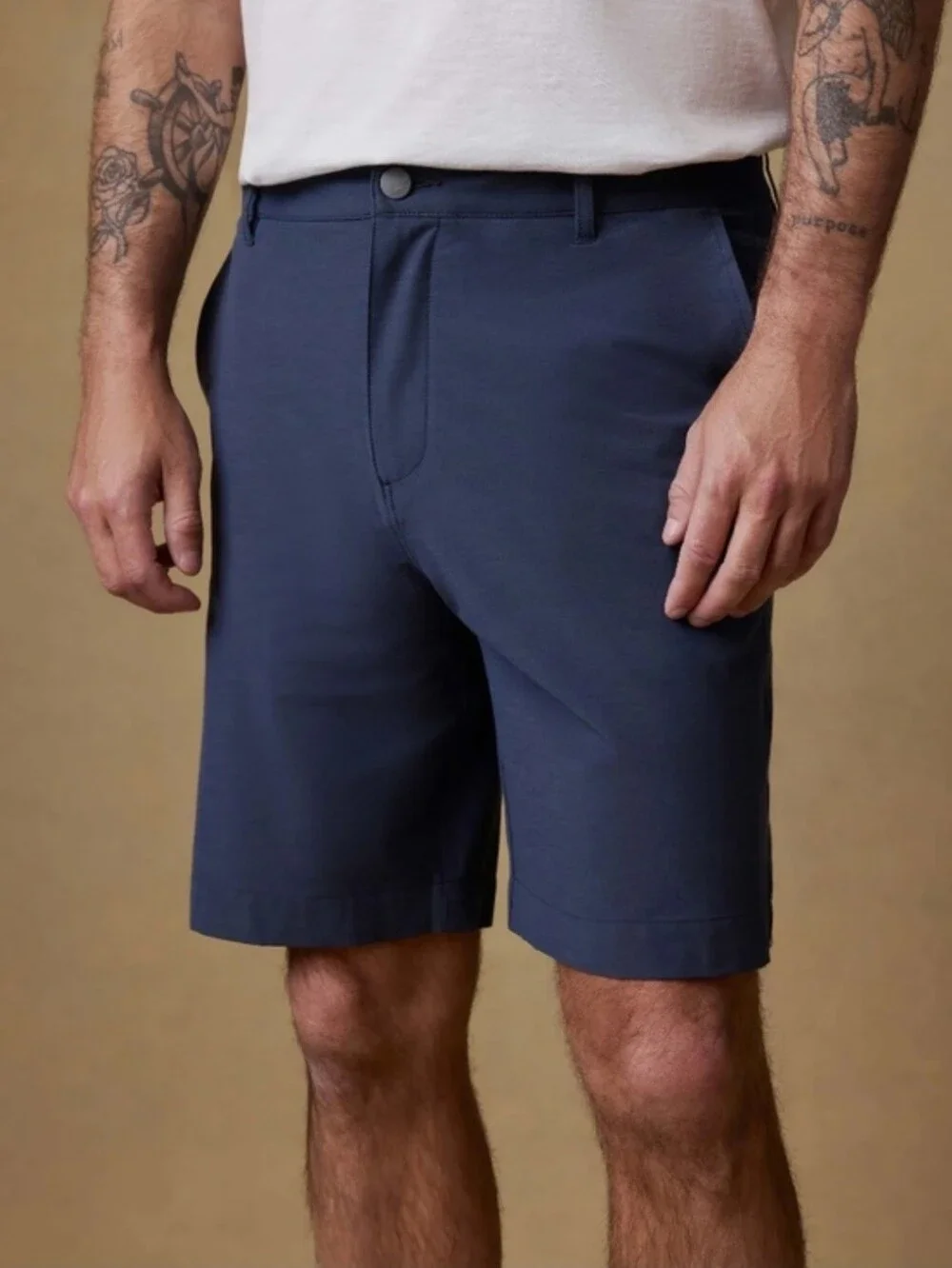 Faherty All Day Shorts Blue Midnight Golf MSC0013 Quick Drying Mens Size 35