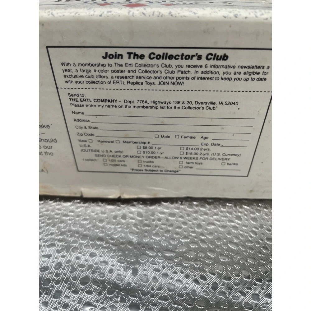 ERTL new box