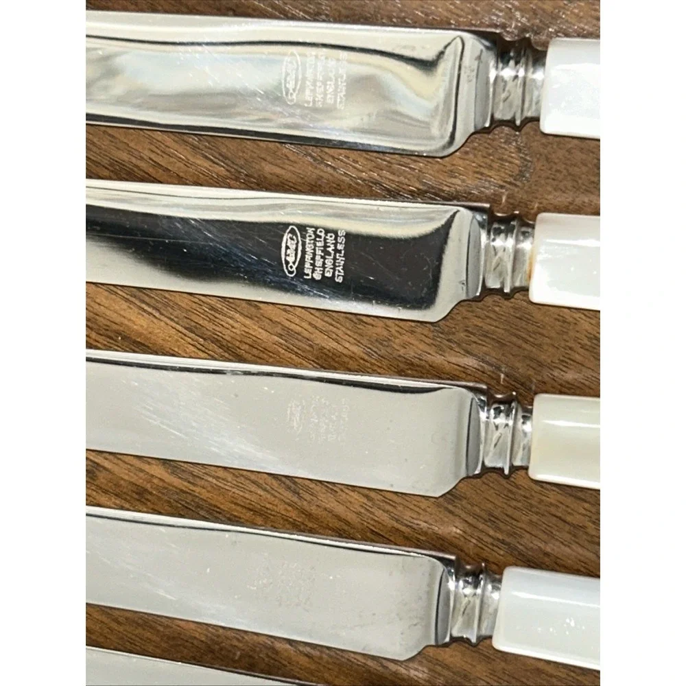 Sheffield Stainless Butter Knives In‎ Box Set Of 6 Vintage