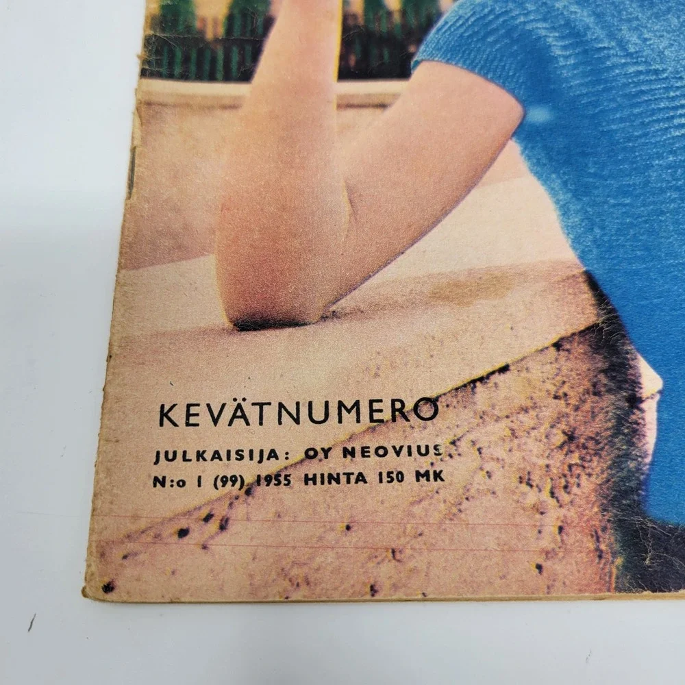 1955 Virkkaus ja neuletyöt Finnish Knitting Crochet Fashion‎ Magazine Oy Neovius