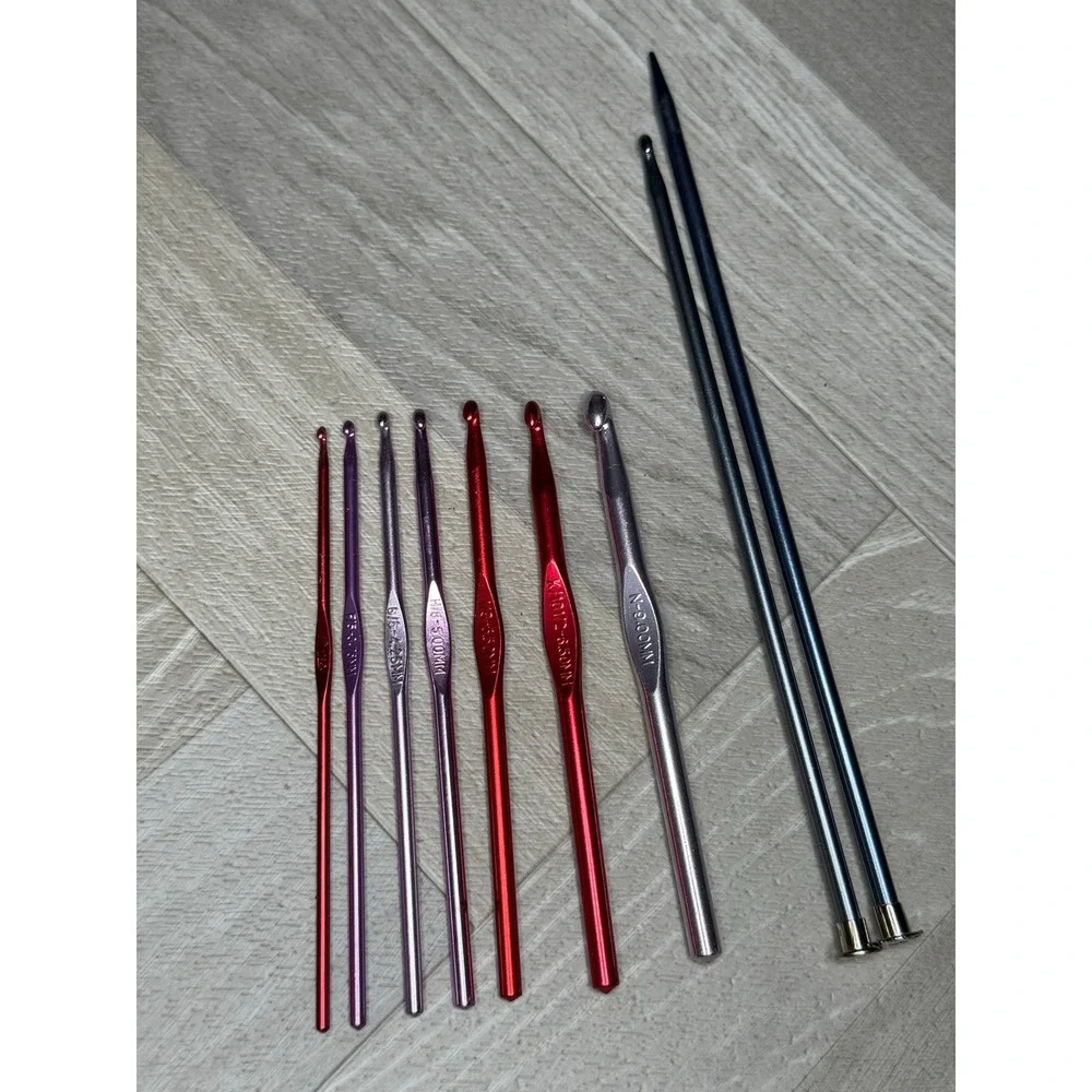 Boye Crochet Hooks Knitting Needles Set‎ Aluminum Metal Crafting Hobby Handmade