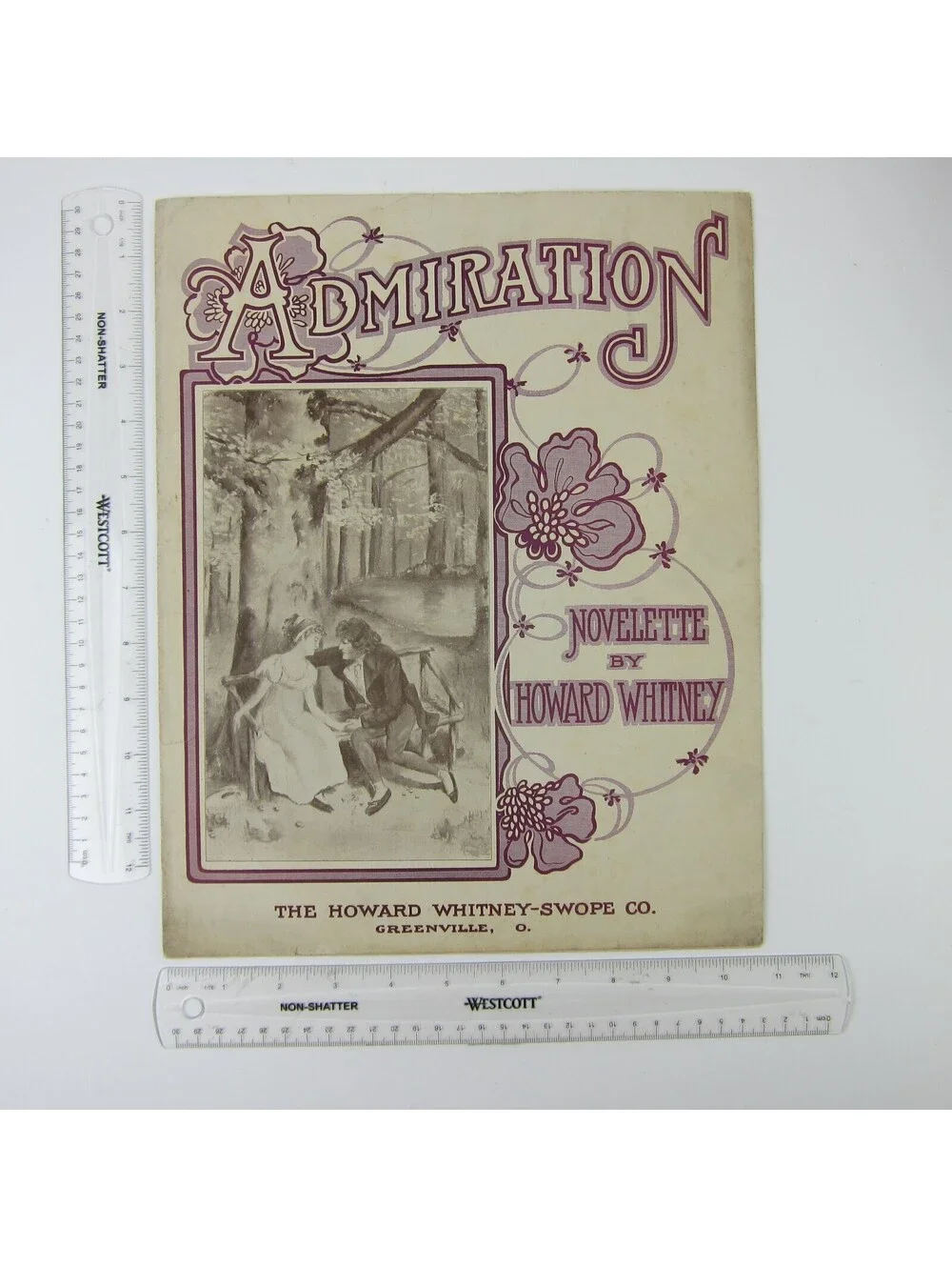 Sheet Music Admiration Howard Whitney Swope Co Greenville Ohio Antique 1906 RARE