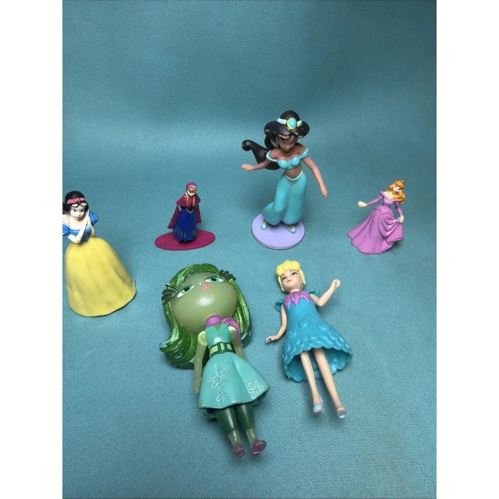 Disney Princess Jasmine Anna Snow White Cinderella PVC Figures‎ Lot Cake Topper