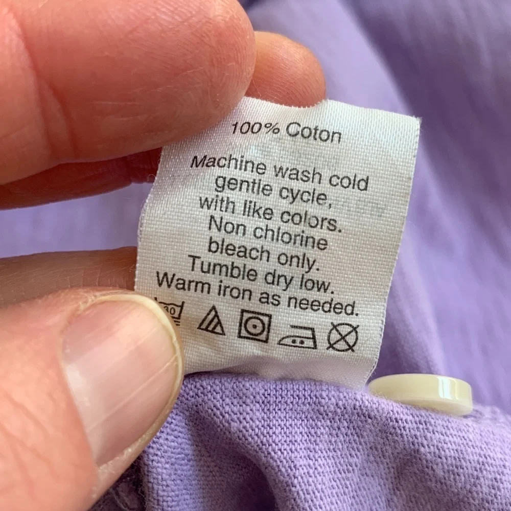 J Crew purple cotton polo shirt size large